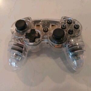 Afterglow Wireless Controller for PS3 - Clear Transparent Red PCB - Untested
